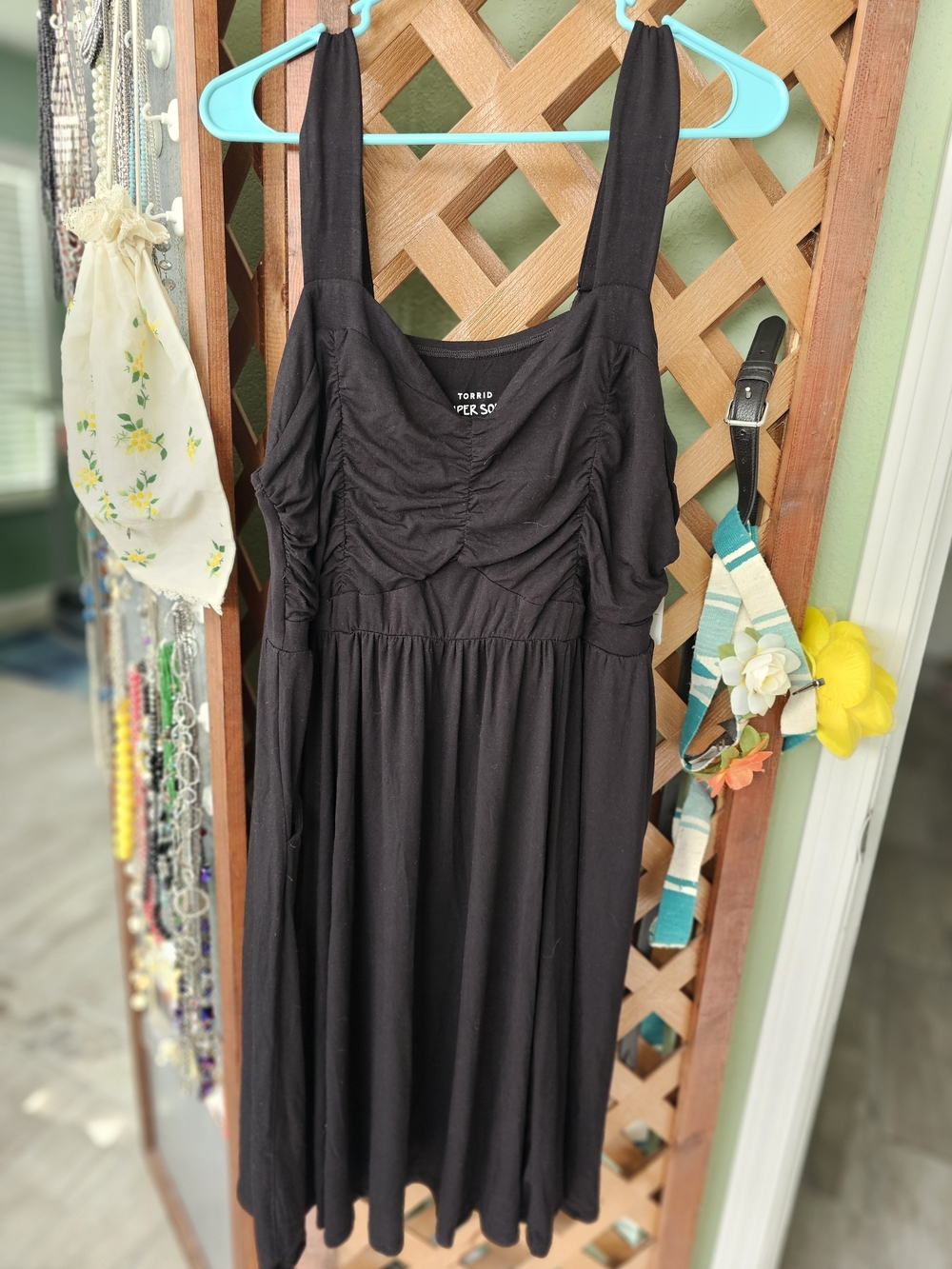 torrid Black Ruched Empire-Waist Sundress